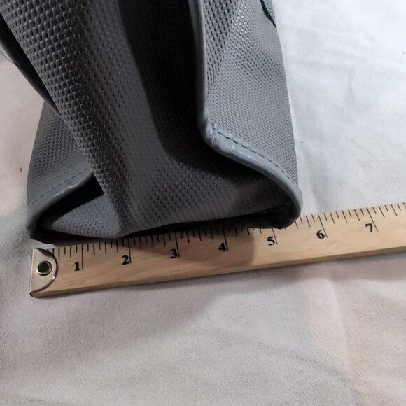 Givenchy Vintage Gray Red Travel Satchel Bag Duffle Carry On Overnight Logo Grey - Picture 14 of 14